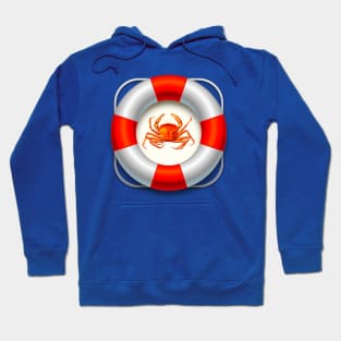 Crab in lifebuoy Hoodie